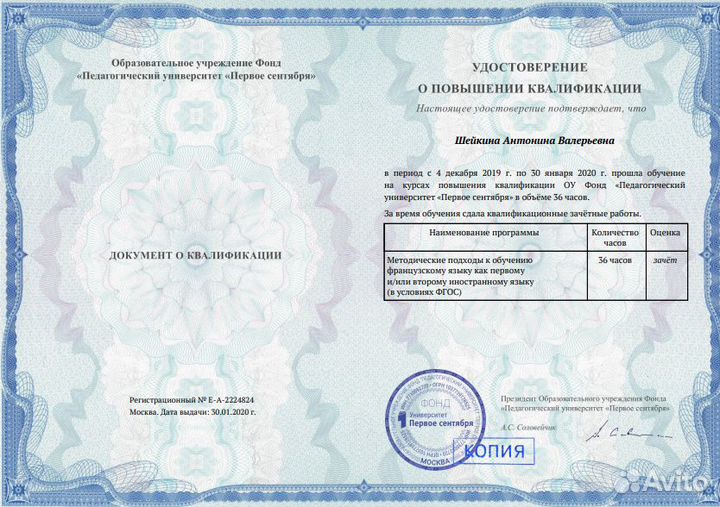 Французский и английский по Skype