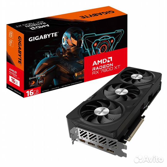 Видеокарта Gigabyte RX7800XT gaming OC 16GB