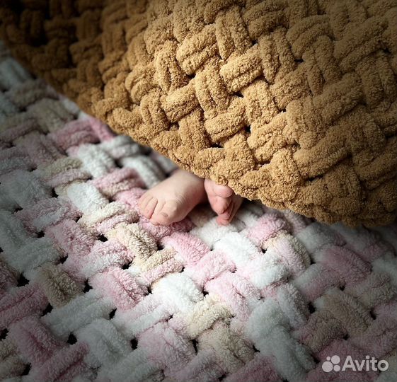 Плед детский плюшевый