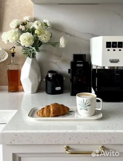 Новая чайная пара с подносом Salvia 285мл фарфор