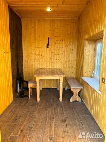 Русская баня на дровах с купелью и мангалом