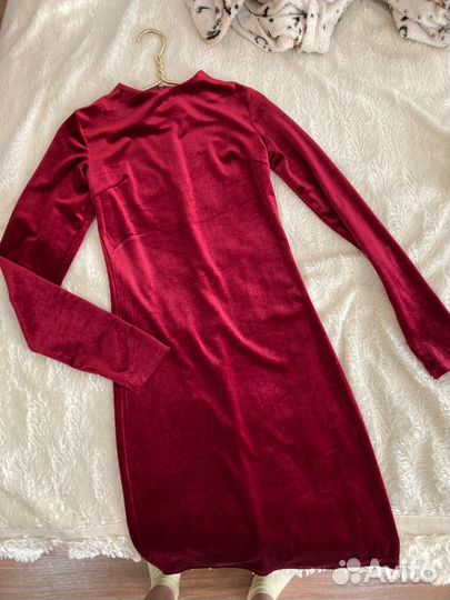 Платье XS новогоднее красное