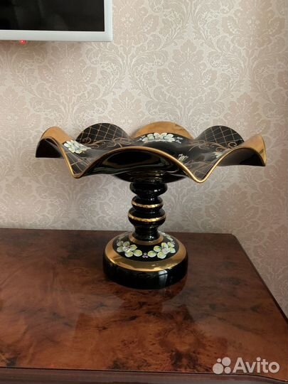 Ваза для фруктов богемия