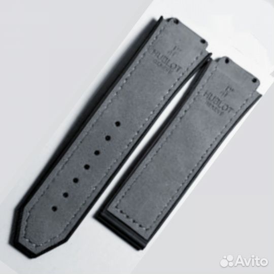Ремешок, подходит для Hublot, замша/силикон, 26