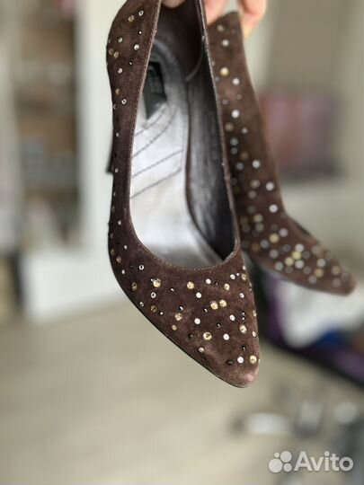 Туфли замша 37,5