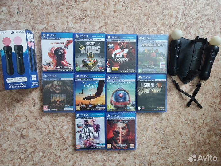 Ps move и диски для Ps Vr