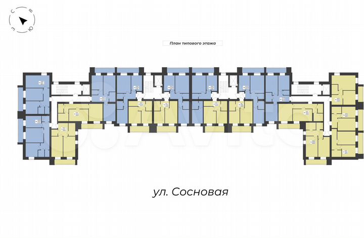 2-к. квартира, 53,4 м², 2/8 эт.