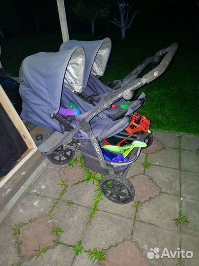Коляска 2 в 1 для двойни