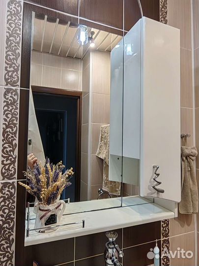 Зеркало с подсветкой для ванной бу