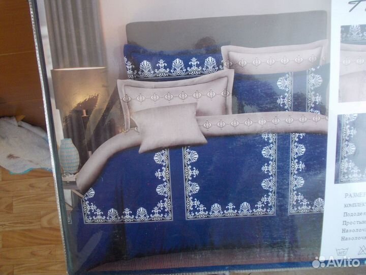 5.Постельное евро сатин разные