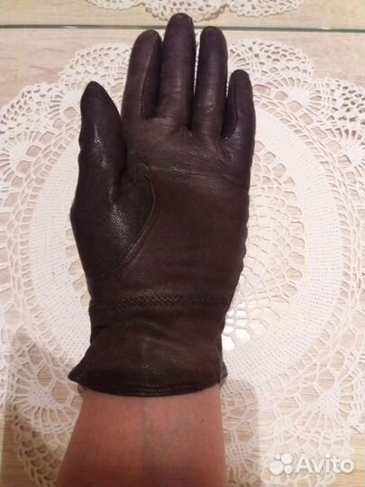Перчатки женские натуральная кожа