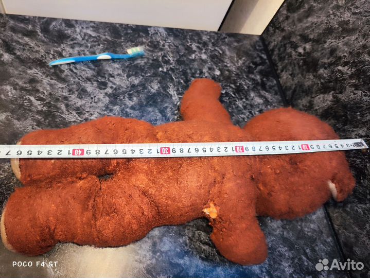 Плюшевый медведь СССР винтаж