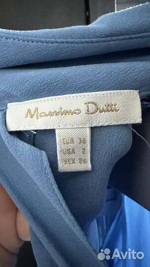 Платье massimo dutti 100% шелк xs s