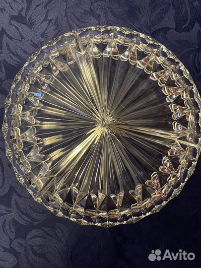 Хрустальная менажница большая СССР