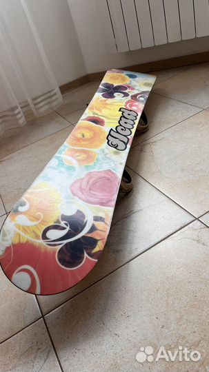 Сноуборд head 148 см с креплениями burton