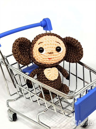 Игрушка чебурашка вязаный