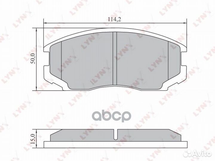 Колодки тормозные дисковые передние BD-7553