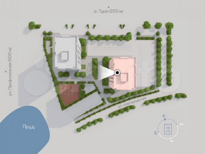 Квартира-студия, 21,8 м², 8/23 эт.