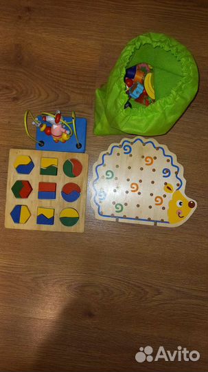 Деревянные развивающие игрушки