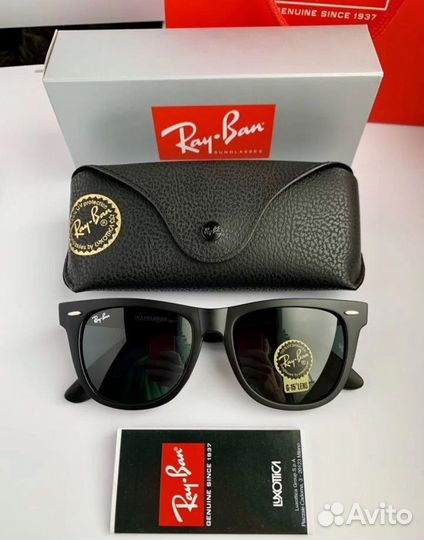 Очки ray ban wayfarer черные 54 матовые