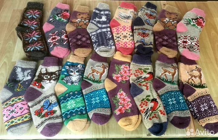 Шерстяные носки