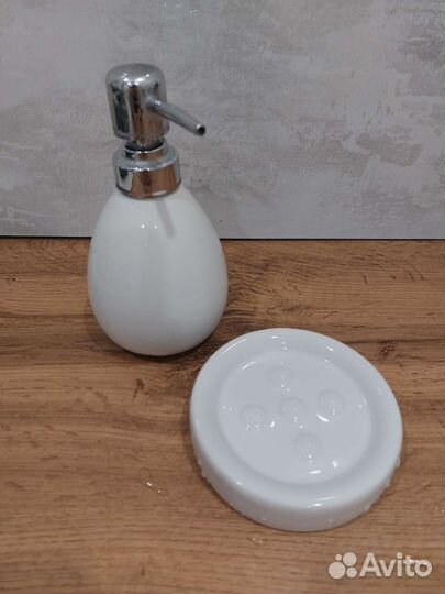 Аксессуары для ванной мыльница Дозатор керамик