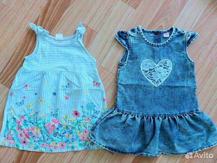 Вещи пакетом на девочку 86 см