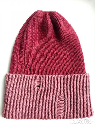 Шапка женская вязаная ручная работа