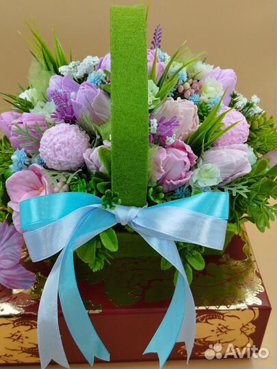 Букет тюльпанов из мыла ручной работы