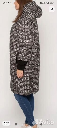 Стеганое пальто с капюшоном