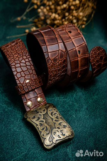 Ремень, ширина 40 мм ручная работа