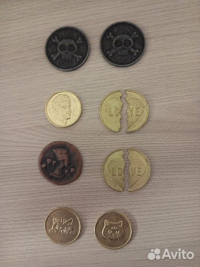 Монеты магнит 10 шт