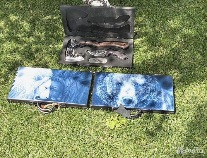 Наборы подарочные топор + нож