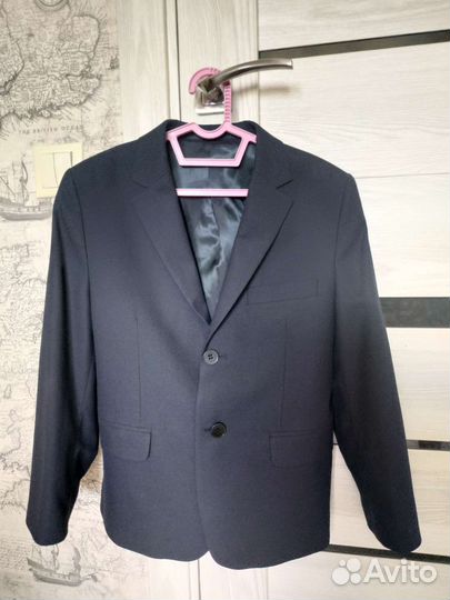 Школьный костюм для мальчика 134 синий