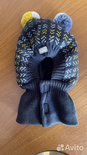 Шапка шлем зимняя