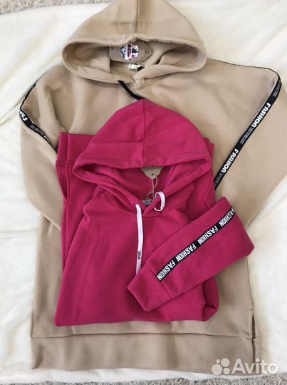 Худи.Оверсайз новые, на флисе