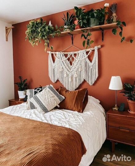 Подушки, панно макраме