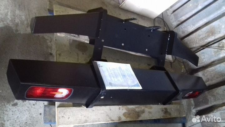 Задний бампер Таран с коробами УАЗ 469 Хантер Барс