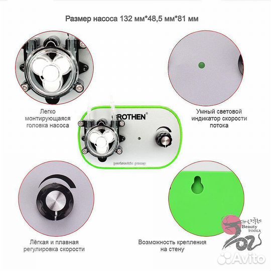 Перистальтический насос 40-160 мл/мин. Гарантия