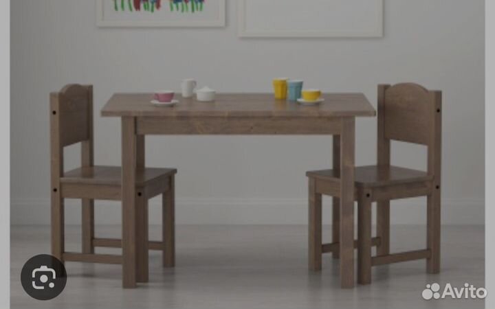 Стол и 2 стула детские IKEA