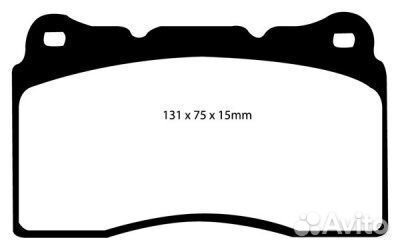 Колодки тормозные DP41210R EBC Yellowstuff