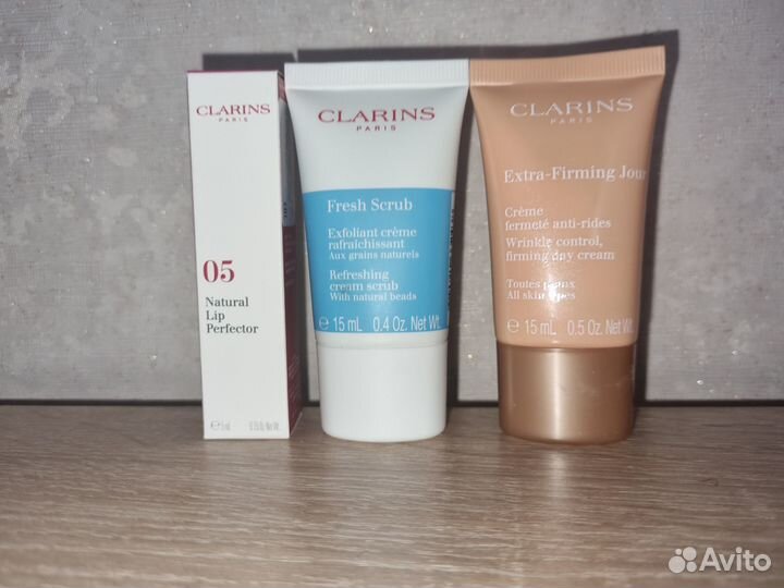 Clarins Fresh scrub, Clarins extra firming jour