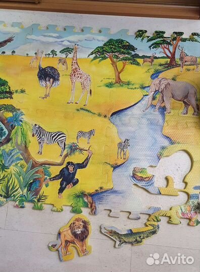 Коврик пазл мягкий