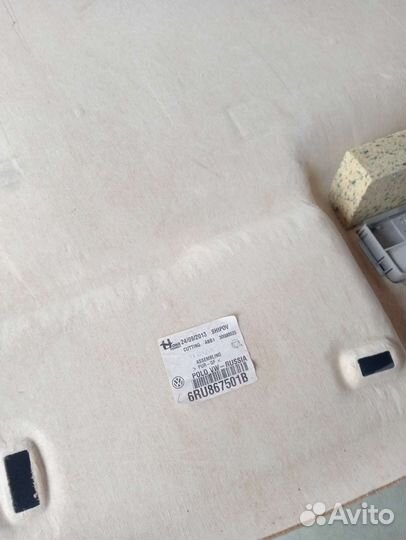 Обшивка потолка volkswagen polo 5 дорест