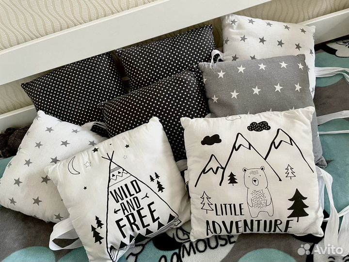 Бортики в детскую кроватку