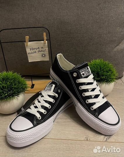 Женские кеды Converse (чёрные)