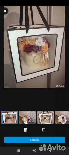 Букет из мыльных роз цветы