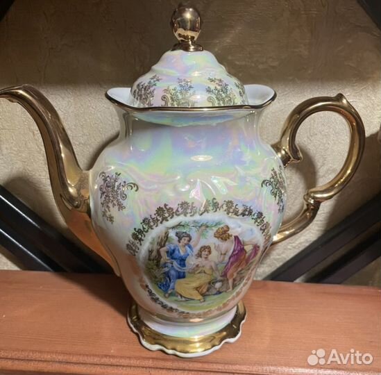 Сервиз кофейный Мадонна Чехия Перламутр Мария-Тере