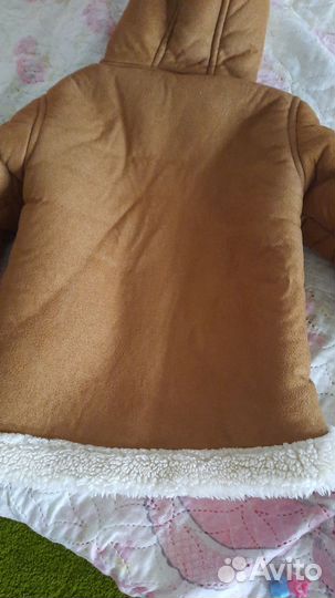 Дубленка детская 92-98 р-р димесезонная,эффектная