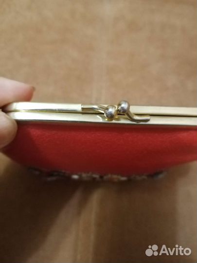 Косметичка натуральная кожа винтаж импорт